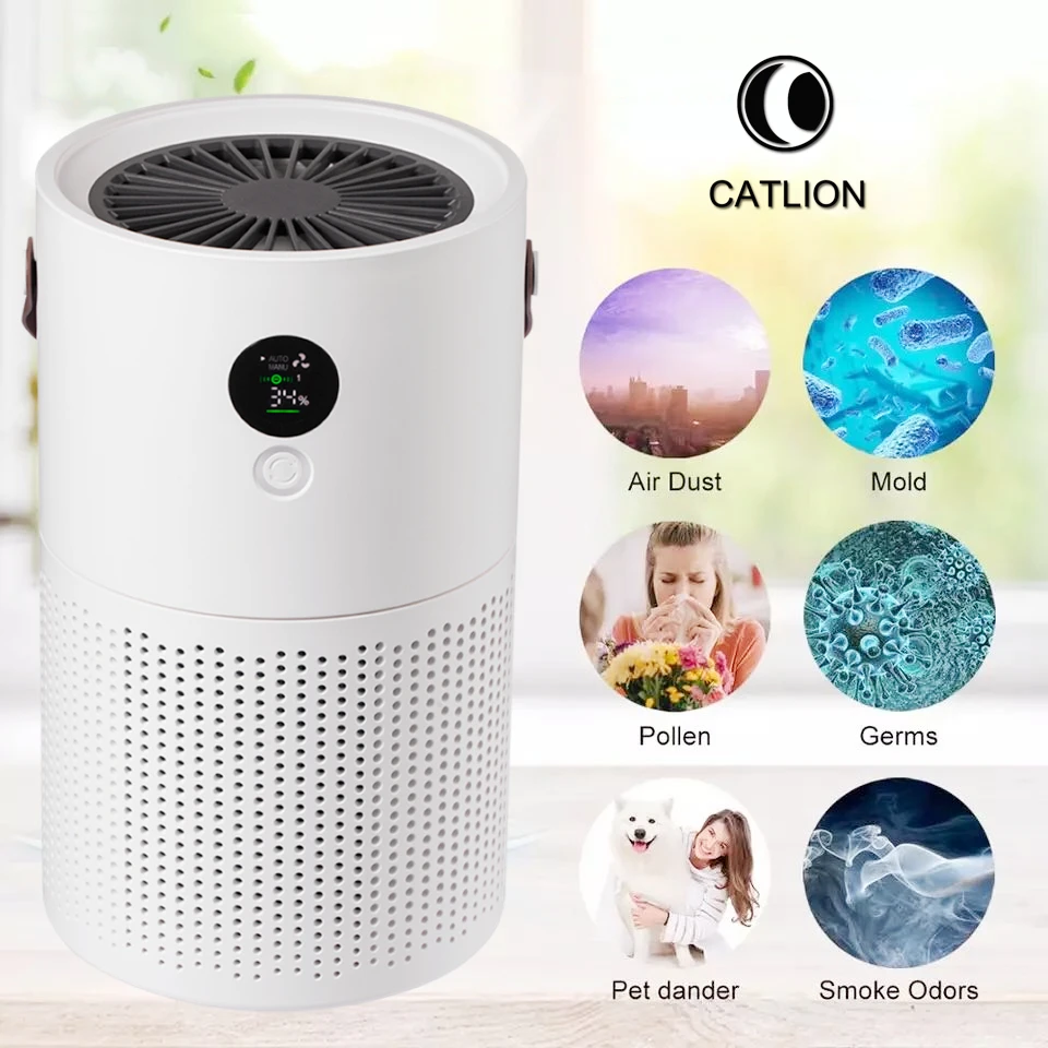 

Air Purifier for Home 3h Hepa Filter Portable Ionizer Negative Ion Generator Oxygen Machine Purificateur Air Freshener Cleaner