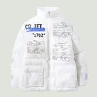 Парка мужская зимняя хлопковая, в стиле хип-хоп, пальто для пары