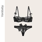 Сексуальные стринги с большим бантом, милый стиль, розовый бюстгальтер, стринги, комплект женского нижнего белья на День святого Валентина, Рождество, Подарочный комплект с бюстгальтером