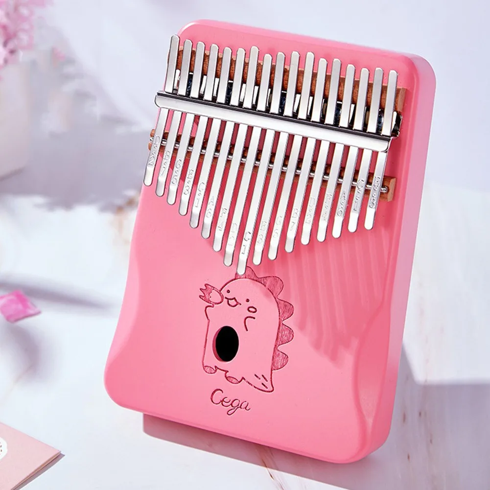 

17 Key Kalimba Back Voice Hole Design Thumb Piano Manual Percussion Instrument With Hammer Cleaning Cloth Tone Sticker Xmas Gift