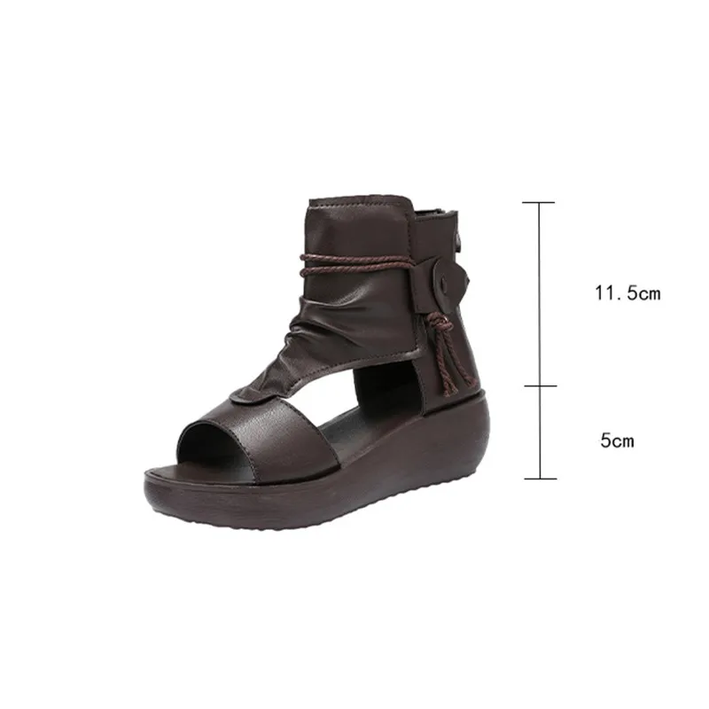 

Fashion Summer Women Sandals Wedges Peep Toe Shoes High Heels Height Increasing Platform Casual Shoes Sandalias Mujer