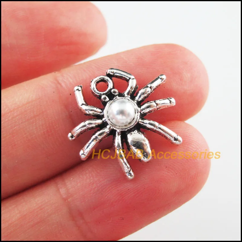 Модные подвески в виде животных паука 20 шт. тибетские серебряные стиле ретро с