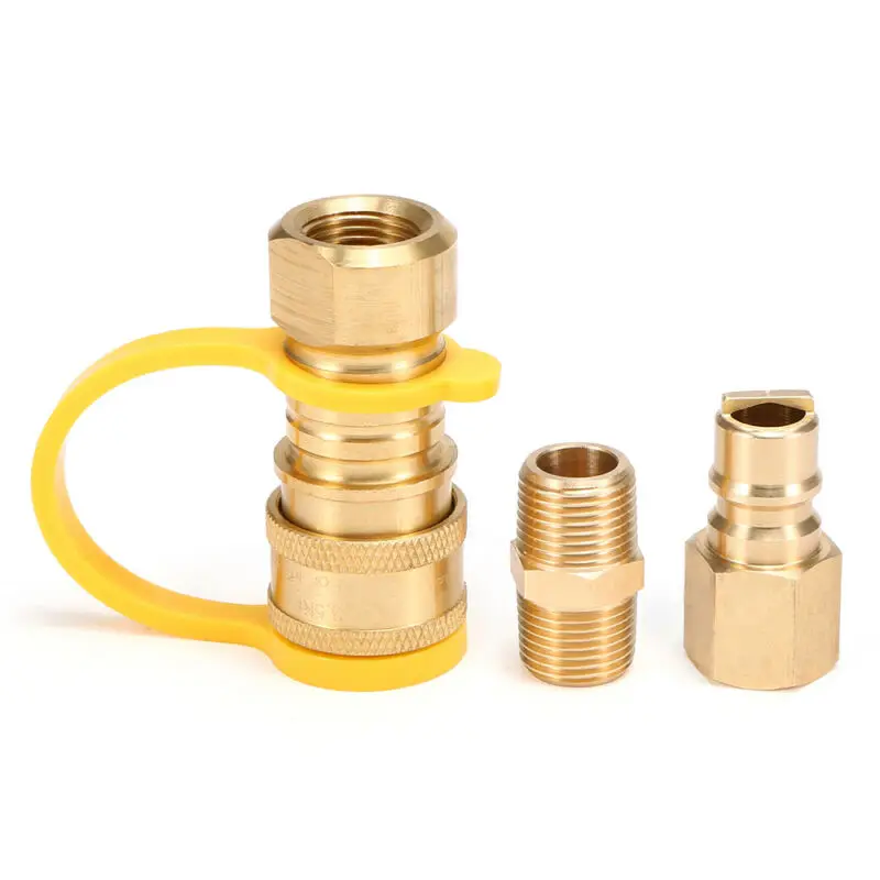 

Brass Connector 3/8-Inch Natural Gas Quick Propane Hose Connector Tool