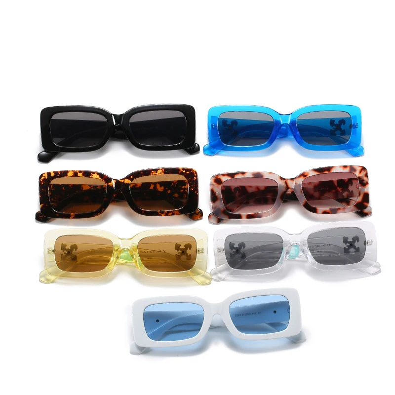 

Trendy Small Rectangle Sunglasses Women Vintage Brand Designer Square Sun Glasses Shades Female UV400