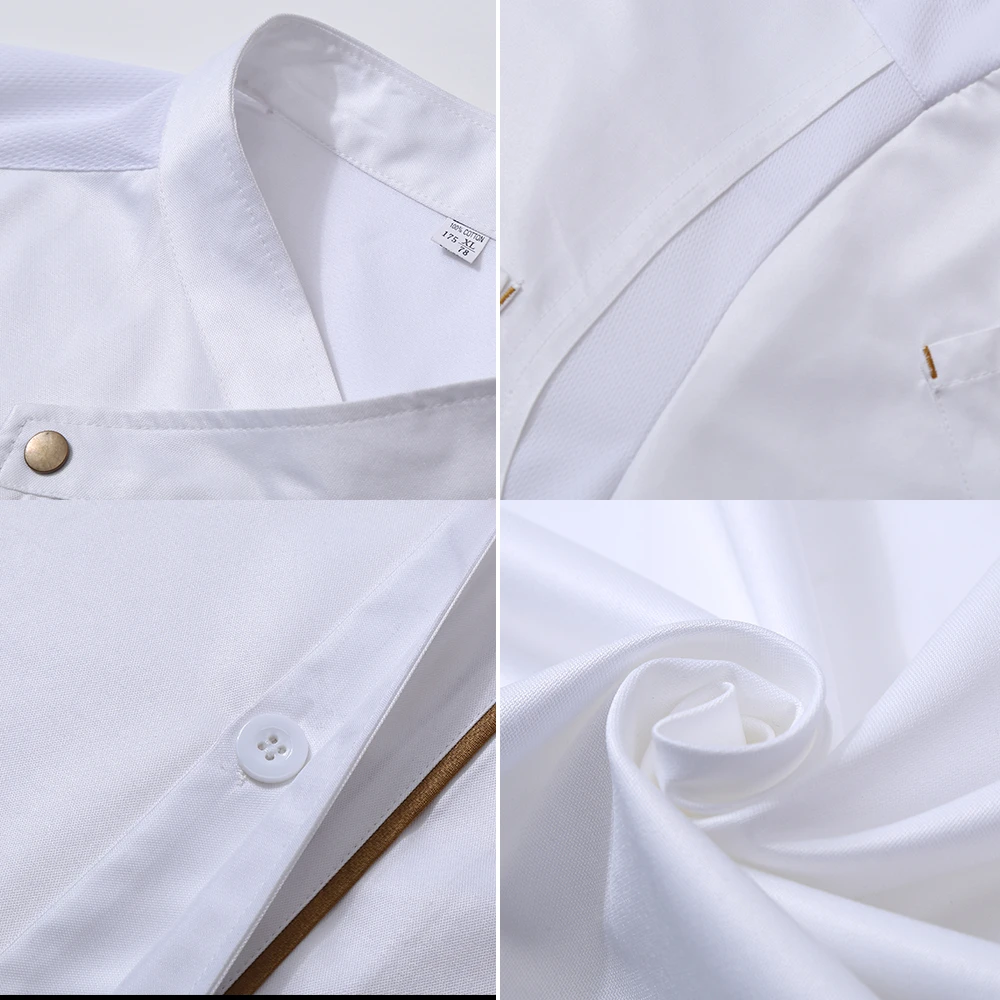 Унисекс Униформа шеф повара для ресторана пекарни кухни готовки одежда с