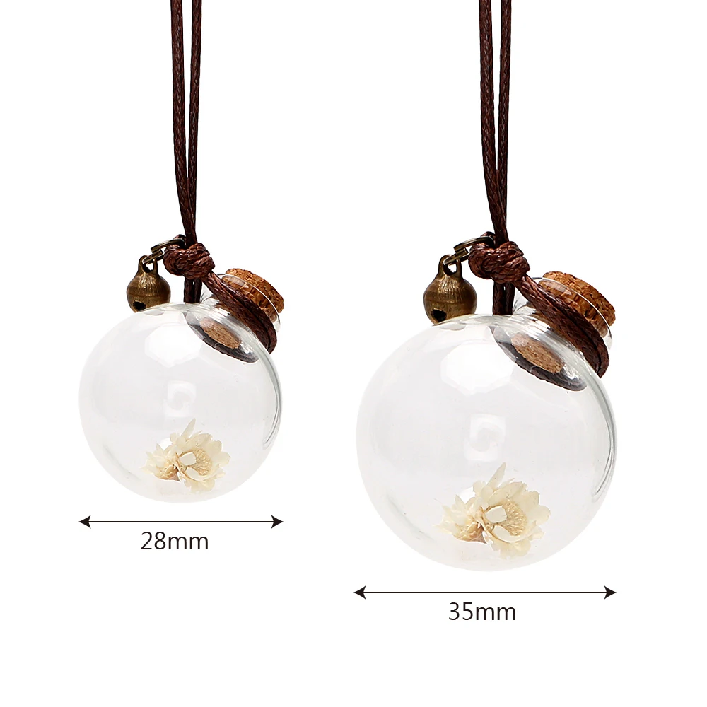 

Auto Ornament Car-styling Perfume Pendant Car Perfume Bottle Empty Hanging Bottle for Essential Oils Air Freshener with Flower