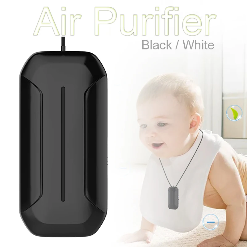 

Носимый персональный мини-очиститель воздуха ожерелье генератор отрицательных ионов очистка дыма для дома путешествия автомобиль Спорт