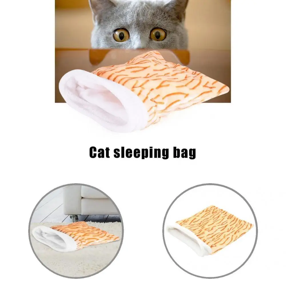 

Soft Funny Tiger Pattern Sound Paper Cat Bed Warm Fluffy Cat Bed Breathable Cat Supplies