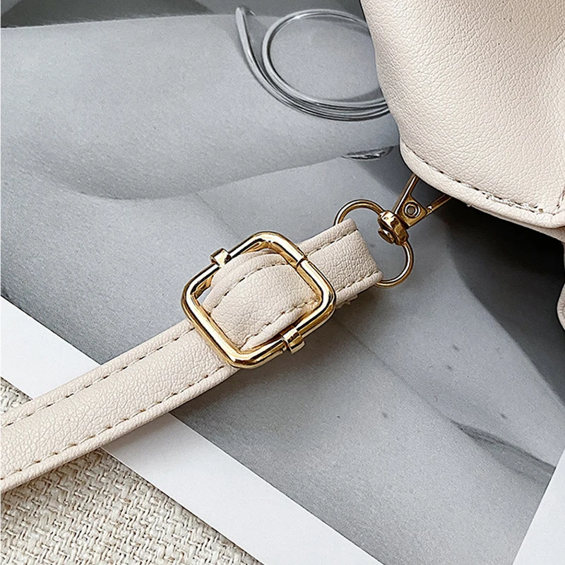 

Temperament pleated ring handbag simple solid color women bag advanced sense individual shoulder bags Korean version small bag