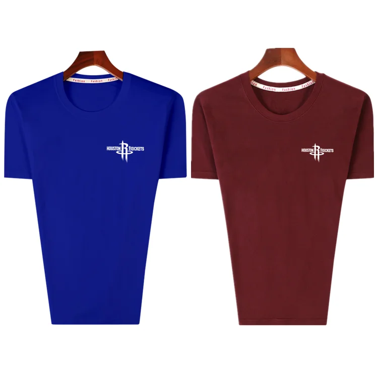 

Pure Cotton Summer Men's Short Sleeve T-shirt Round Neck Loose Casual Large Size Fattened Half Sleeve Top