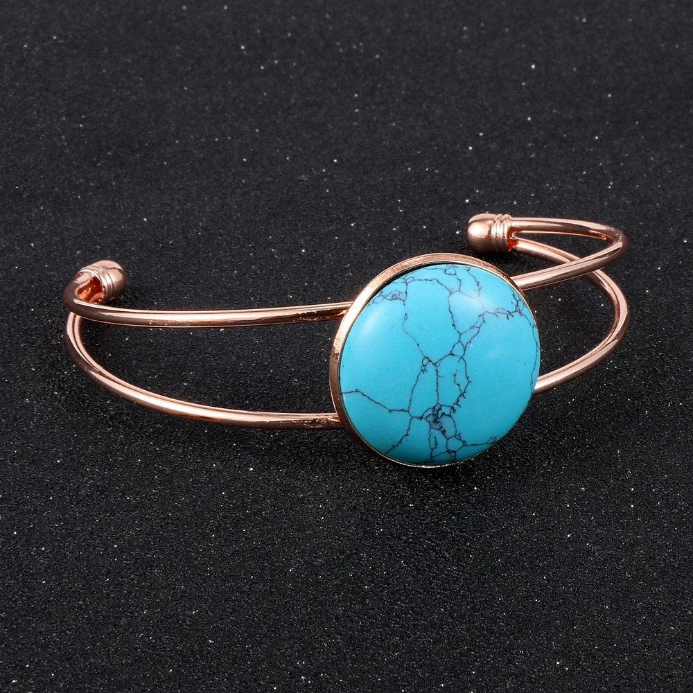 Женский браслет с натуральным тигровым глазом и кристаллом Лабрадорита круглый