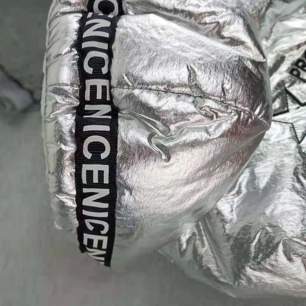 Серебристый комбинезон для собак Толстая Толстовка с капюшоном парка зимняя