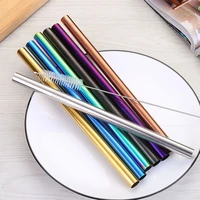 21512mm reusable metal straws eco friendly stainless steel hot drinking straw party straws for luxury wedding bar accessories