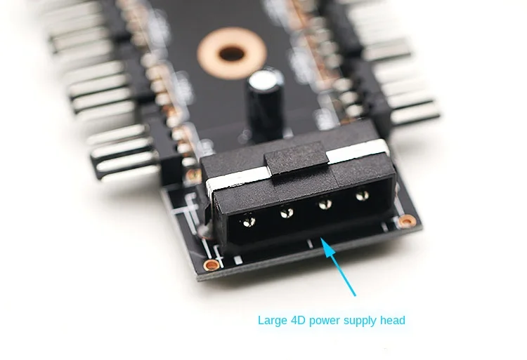 4-контактный Компьютерный Вентилятор с контролем скорости концентратор может