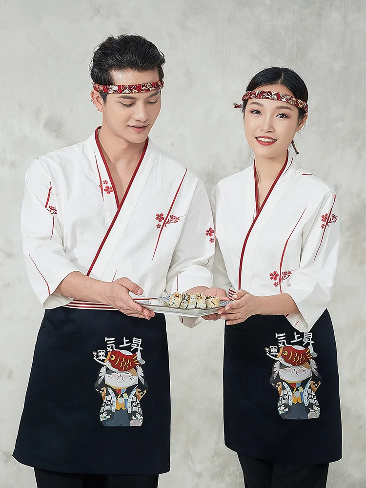 

Japan Style chef uniform Japanese Chef service Kimono working wear Restaurant work clothes Tooling uniform Japan Chef Jackets
