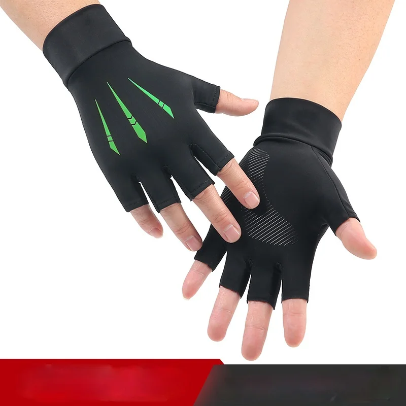 

Велосипедные перчатки с открытыми пальцами, модные шелковые рыболовные аксессуары, велосипедные перчатки с защитой от солнца, Велосипедно...