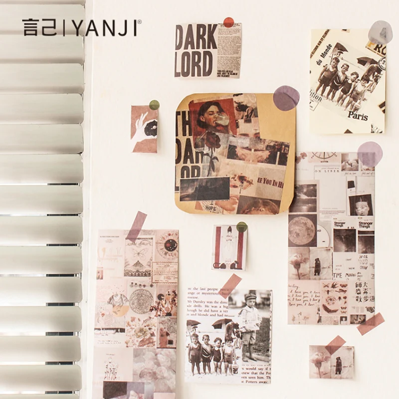 6 4*46 см винтажная газетная васи лента diy Украшение для скрапбукинга маскирующая