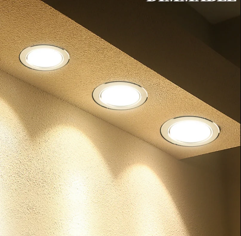 Круглая Встраиваемая Светодиодная потолочная лампа 6 Вт 8 12 16 220 В|Полочные