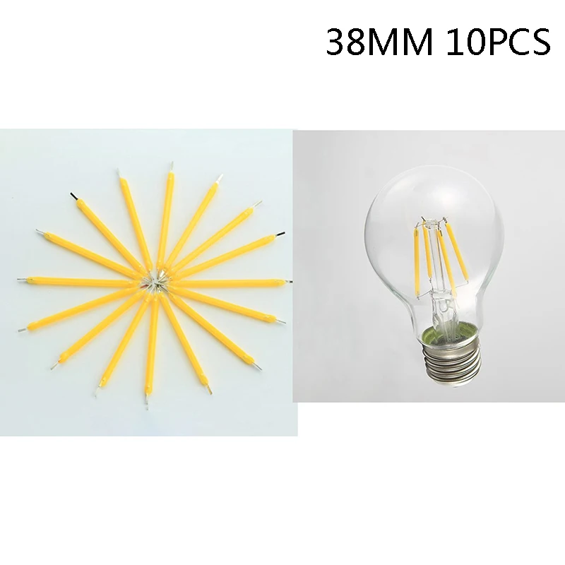 

10Pc 38MM Bulb Filament Lamp Parts LED Light Accessories Diodes Filame