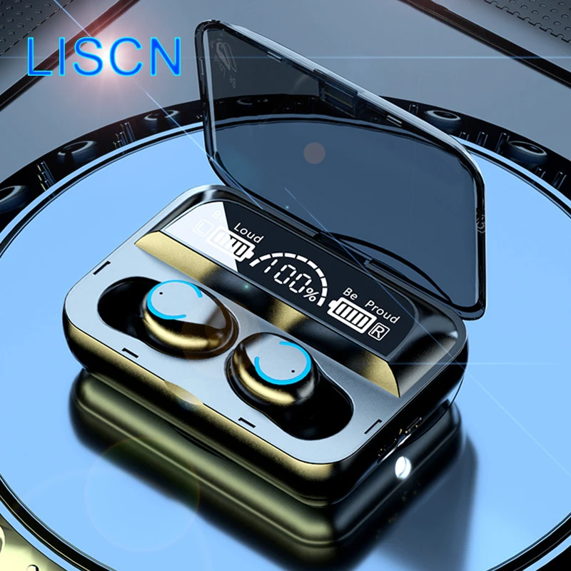 

Bluetooth 5.1 Gaming Bluetooth Headset TWS Touch Control Waterproof HD Sound 9D Stereo Wireless Headphones with Microphone