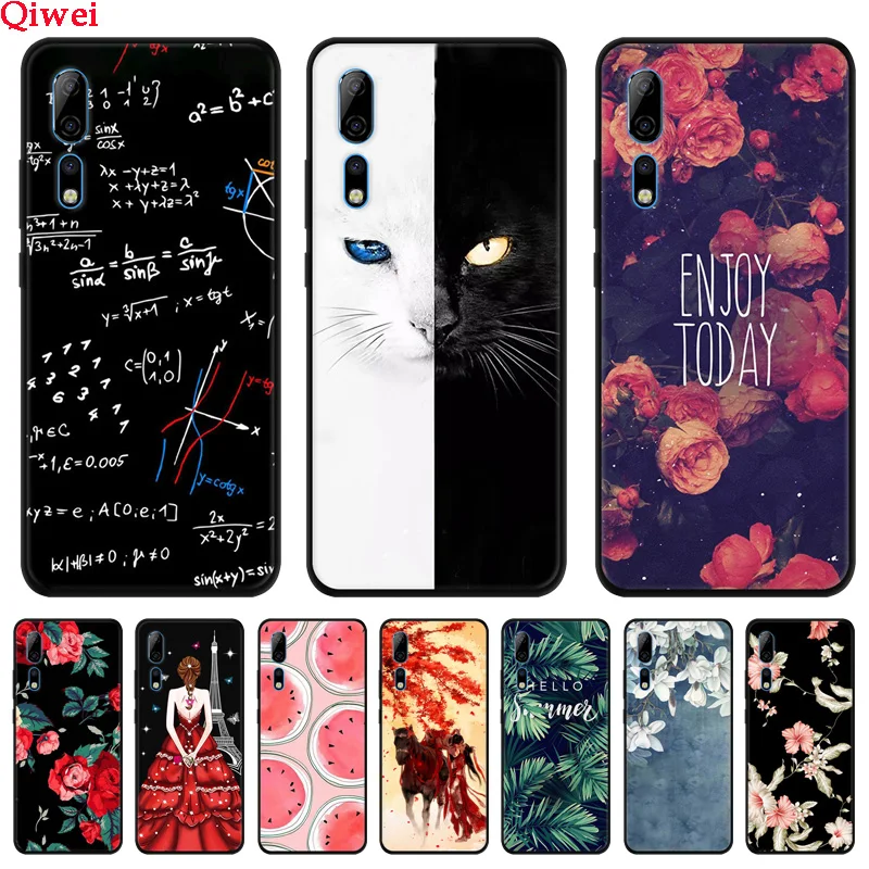 Черный силиконовый бампер для ZTE Axon 10 Pro чехол A2020 мягкий из ТПУ 10Pro a2020pro|Бамперы| |