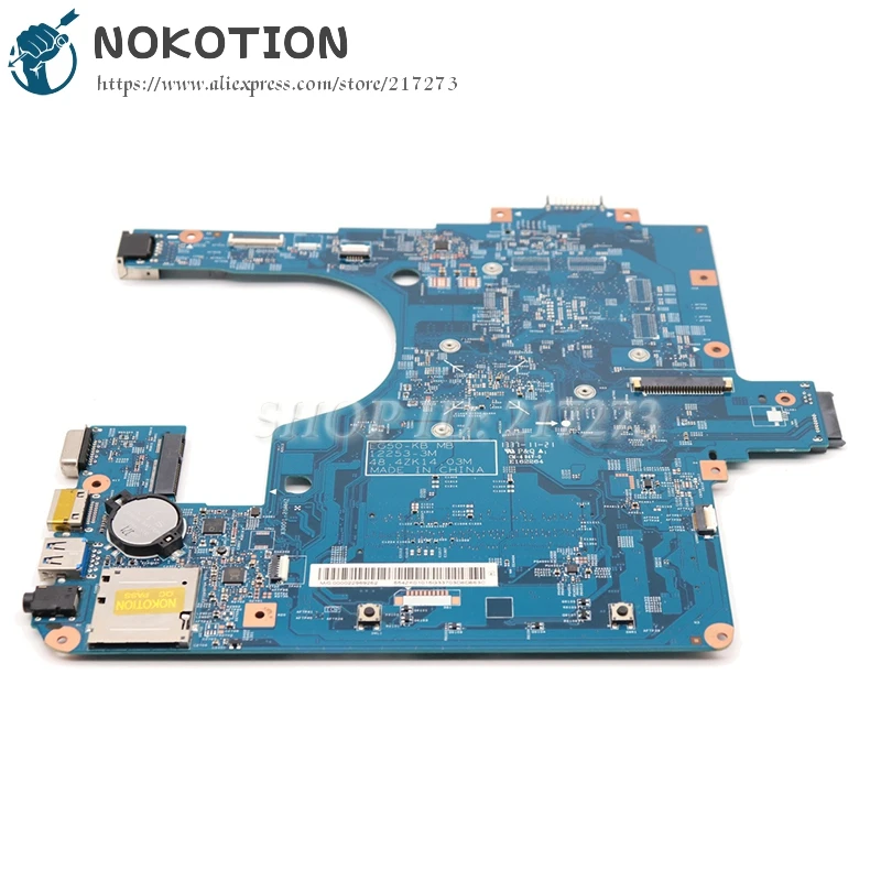 nokotion for acer aspire e1 522 ne522 laptop motherboard ddr3 nbm811100n eg50 kb mb 12253 3m 48 4zk14 03m main board free global shipping