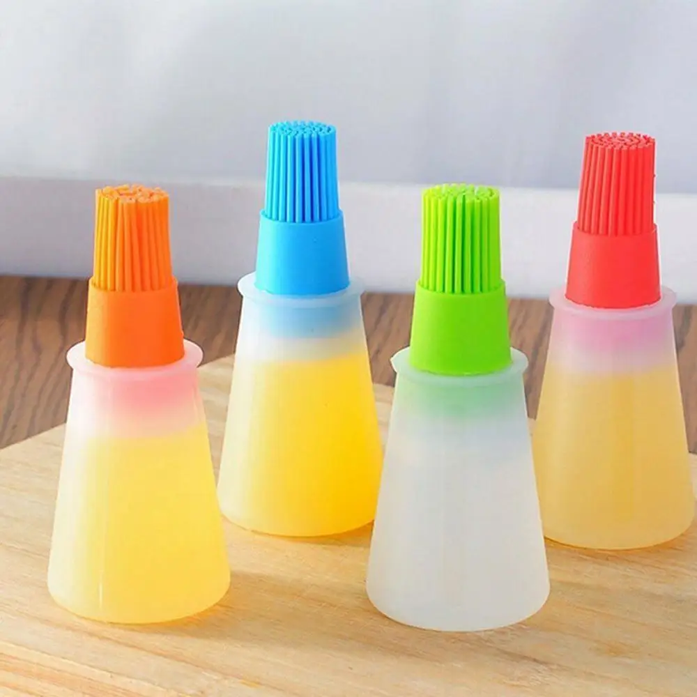 

100Ml Portable Barbecue Brush High Temperature Oil Brush Food Grade Silicone Baking Tools Barbecue Oil Bottle Brush