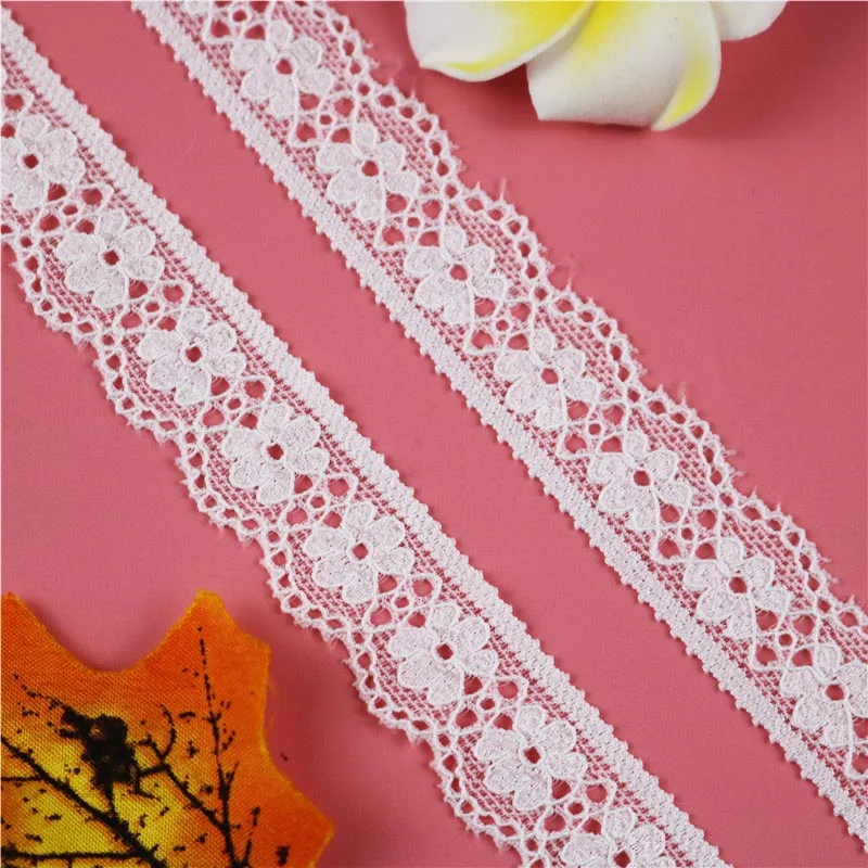 18 мм 5 ярдов кружевные ленты с отделкой свадебное украшение ручной работы вышитое