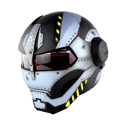 Matte Transformer Soman Casco Железный человек военная машина шлемы дизайн черный красный Ironman шлем анфас мотоциклетный шлем Флип Up Capacete ретро - Цвет: Matte Transformer