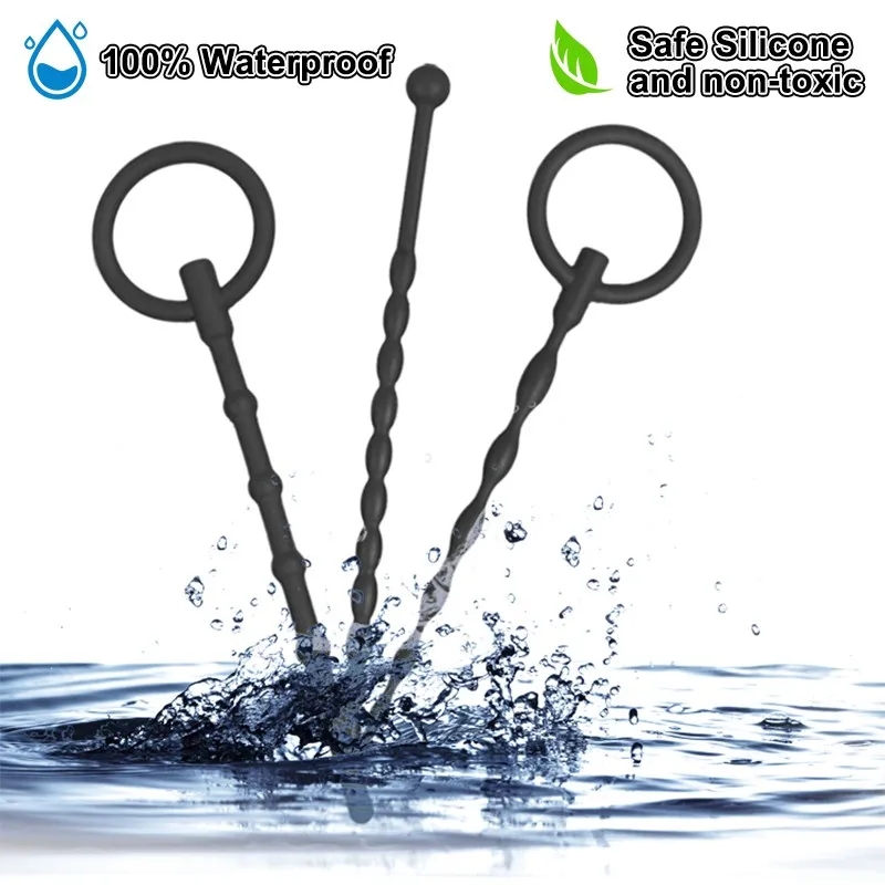 Силиконовая уретральная пробка секс игрушки для мужчин геев мастурбации пенис