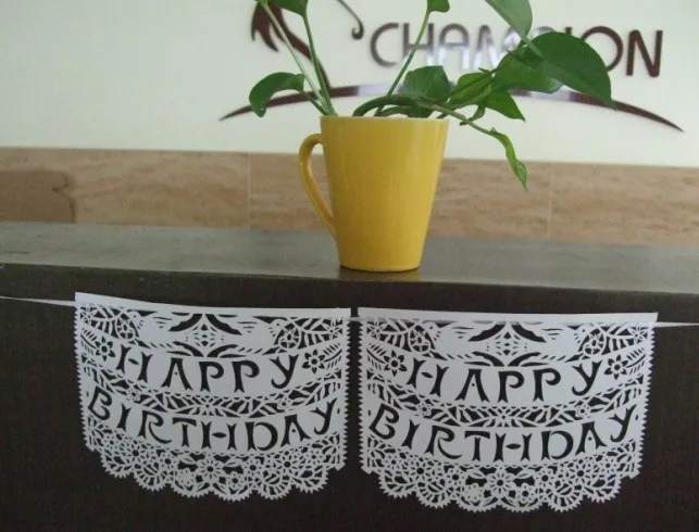 Большой Мексиканский Papel с днем рождения баннер-12 панелей-15 футов в