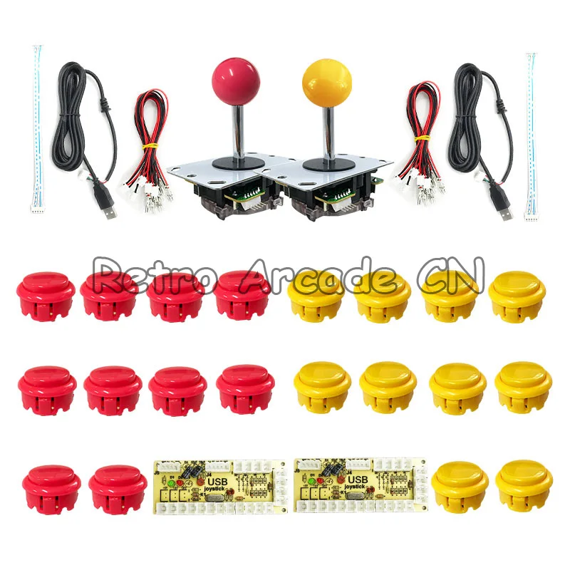 Аркадный джойстик DIY Kit Zero Delay USB контроллер ПК для аркадного джойстика + кнопки