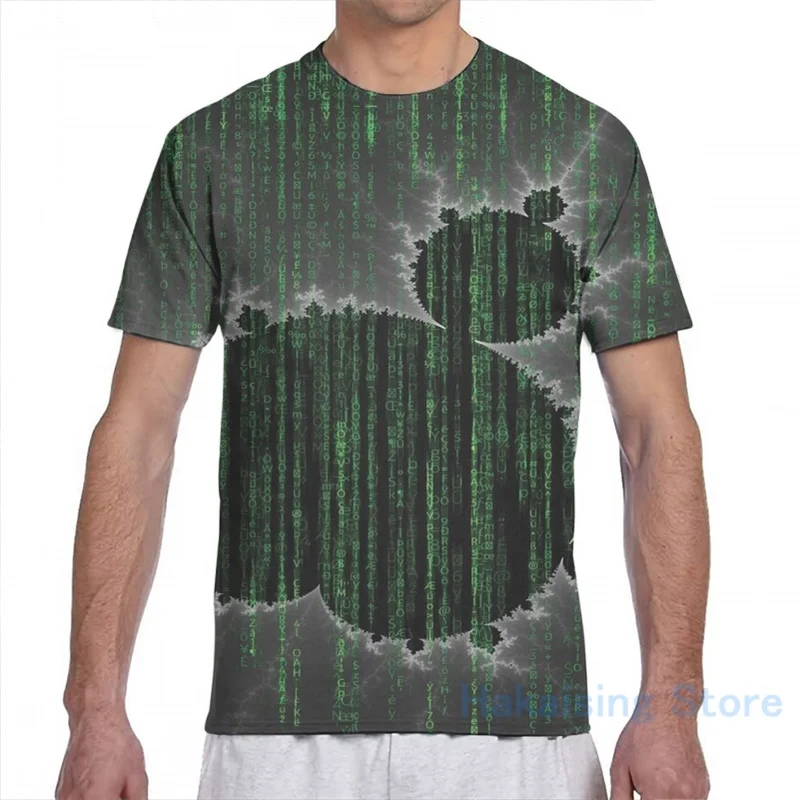 Футболка унисекс Фрактальная с коротким рукавом и принтом