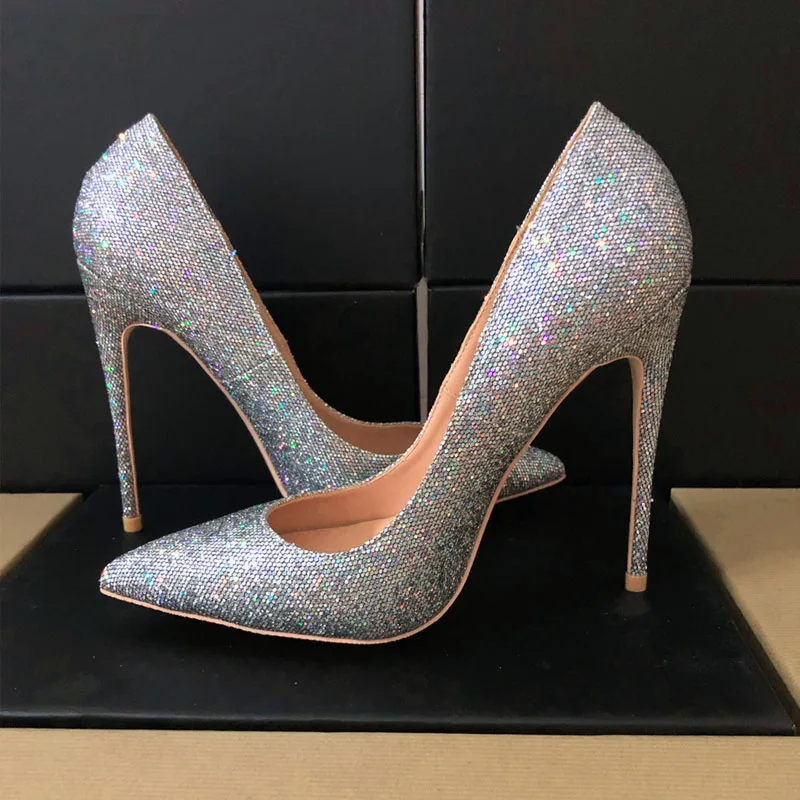 Мода Бесплатная доставка женская обувь для женщин сумка с серебряные блестящие