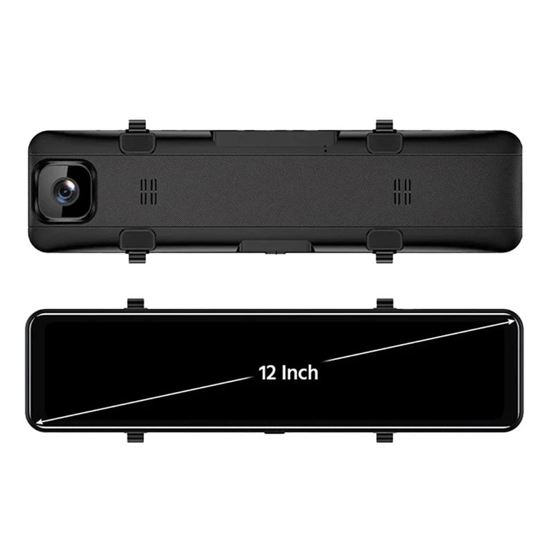 

12 дюймов Пресс Видеорегистраторы для автомобилей 2K зеркало видеорегистратор авто Регистраторы IMX335 Двойной объектив Поддержка GPS 1080P заднег...