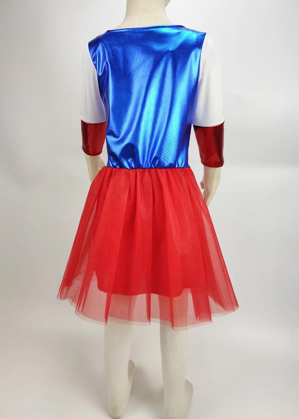 SuperHero Girls Dress Costume for Kids TuTu Dress Halloween Costume(3-9Years) Captain American Girls Party Dress