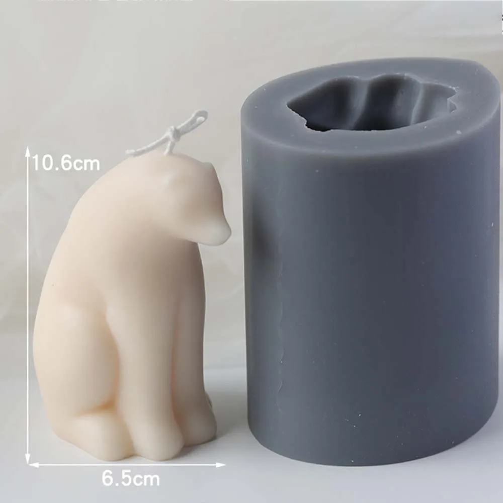 DIY 3D пресс форм полярный медведь Форма Лев Животные Силиконовые свечи формы