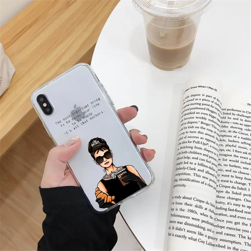 Модный мягкий чехол из ТПУ для iPhone X 10 XS MAX XR 8 7 6 6s Plus|Сумки телефона| |