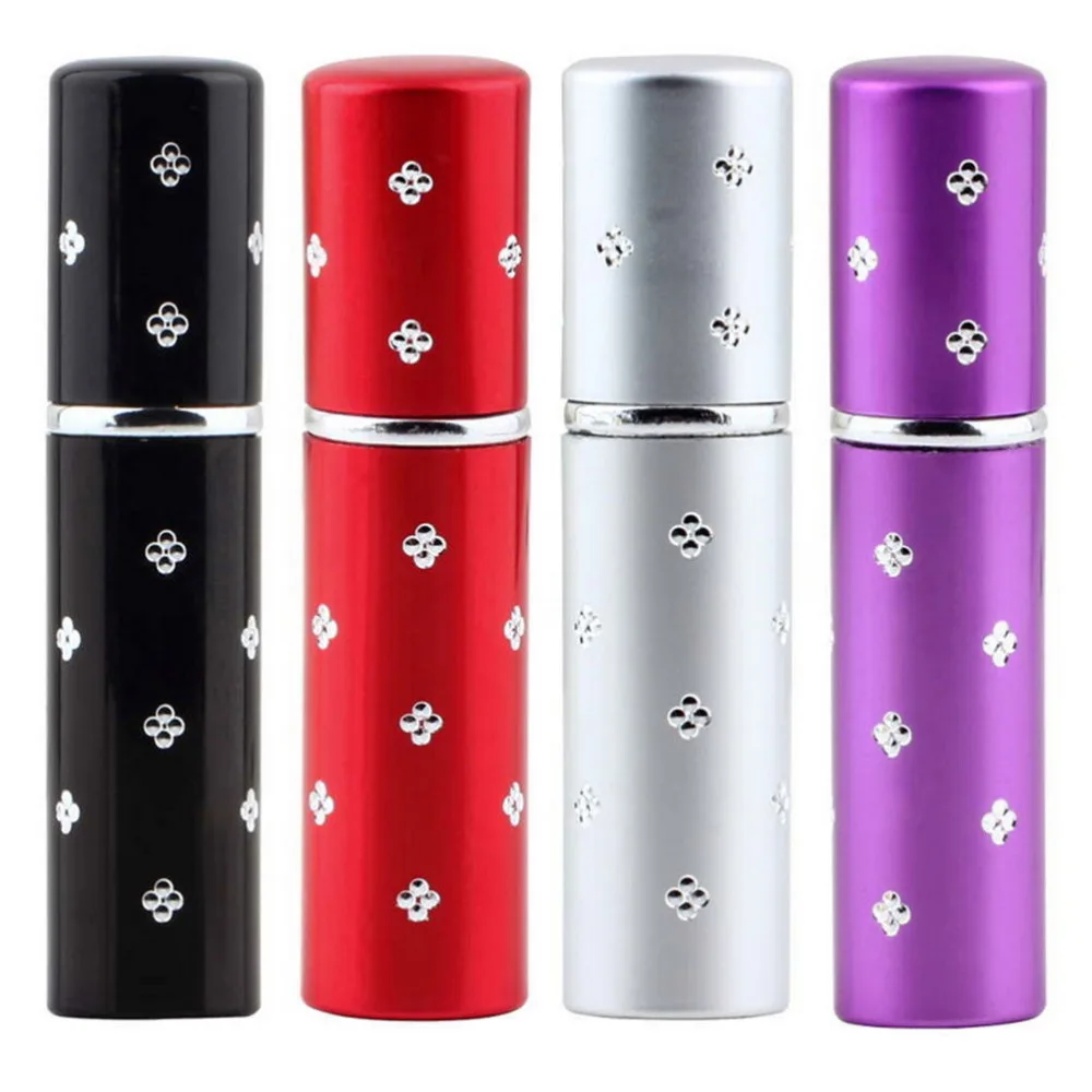

5ml Mini Empty Perfume Atomizer Bottle Travel Refillable Protable Scent Pump Spray Sample Case 3 Colors