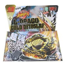 B-X TOUPIE BURST BEYBLADE SPINNING TOP Metal Fusion L-Drago Destructor Destroy DF105LRF GOLD Armored - STARTER SET WITH LAUNCHER