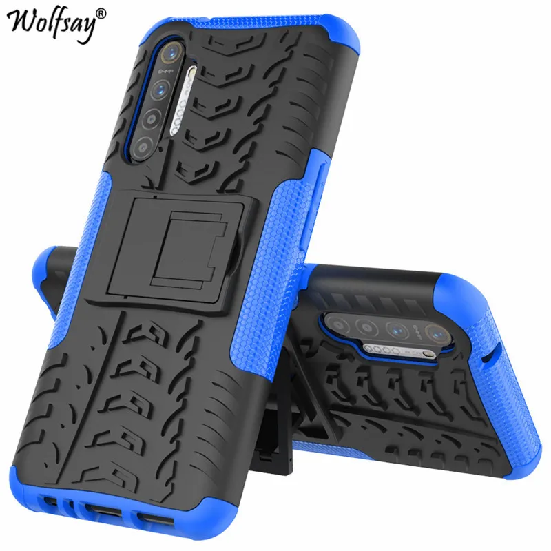 Чехол для Realme XT противоударный резиновый ЖЕСТКИЙ чехол телефона из