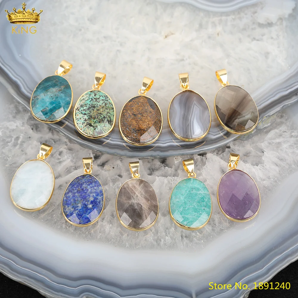 5 шт. овальные бусины-Подвески для изготовления ожерелья | Украшения и аксессуары