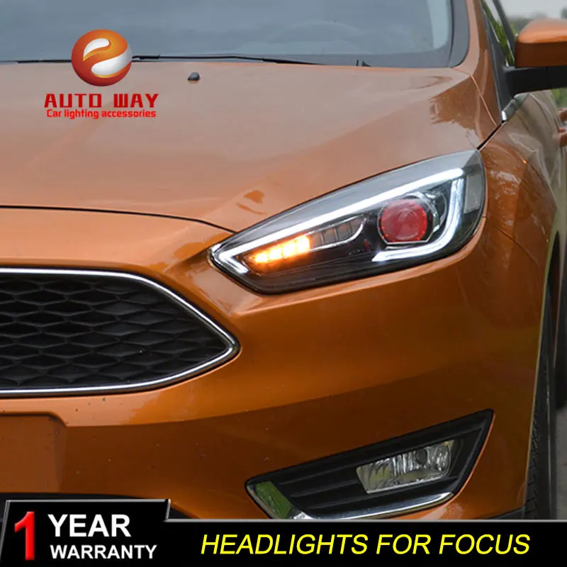Стайлинг автомобиля 2 шт./1 комплект светодиодный фары ford focus Головной фонарь фара