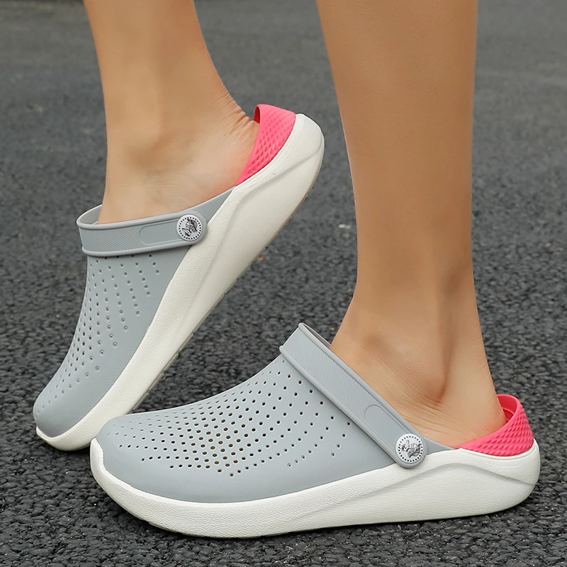 New Arrivals Unisex Summer Sandals Slip On Breathable Casual Mules Lightweight Quick-drying Clogs For Men Women Plus Size 36-46 | Обувь