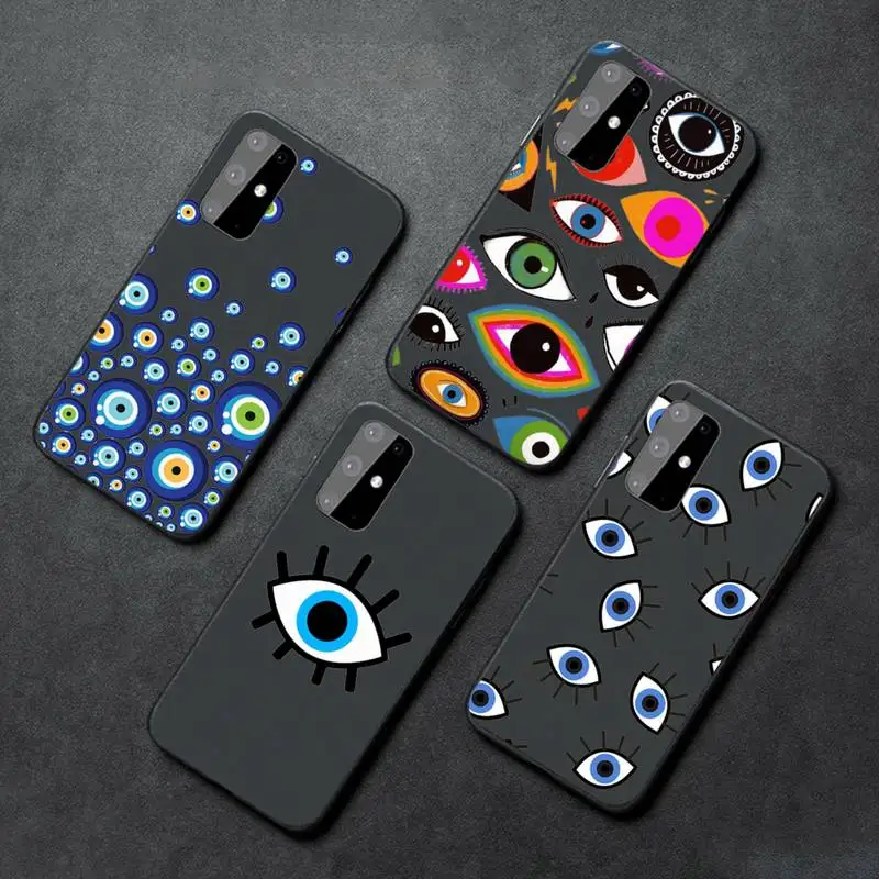 

Evil Eye 1 Phone Case For Samsung A32 A51 A52 A71 A50 A12 A21S S10 S20 S21 Plus Fe Ultra