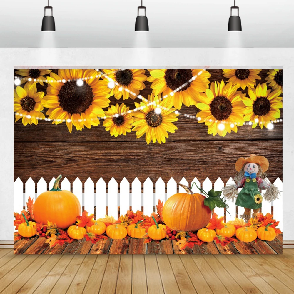 

Фотофоны для фотографии старые деревянные доски подсолнухи Тыква серый деревянный забор доска фотографический фон для вечеринки