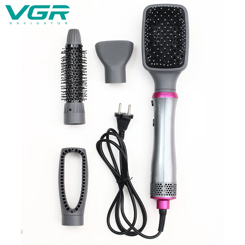 

4-in-1 Hair Dryer Brush One Step Hair Dryers And Volumizer Fluffy Hot Air Brush Comb Hair Straightener Curling Wand Styling Tool