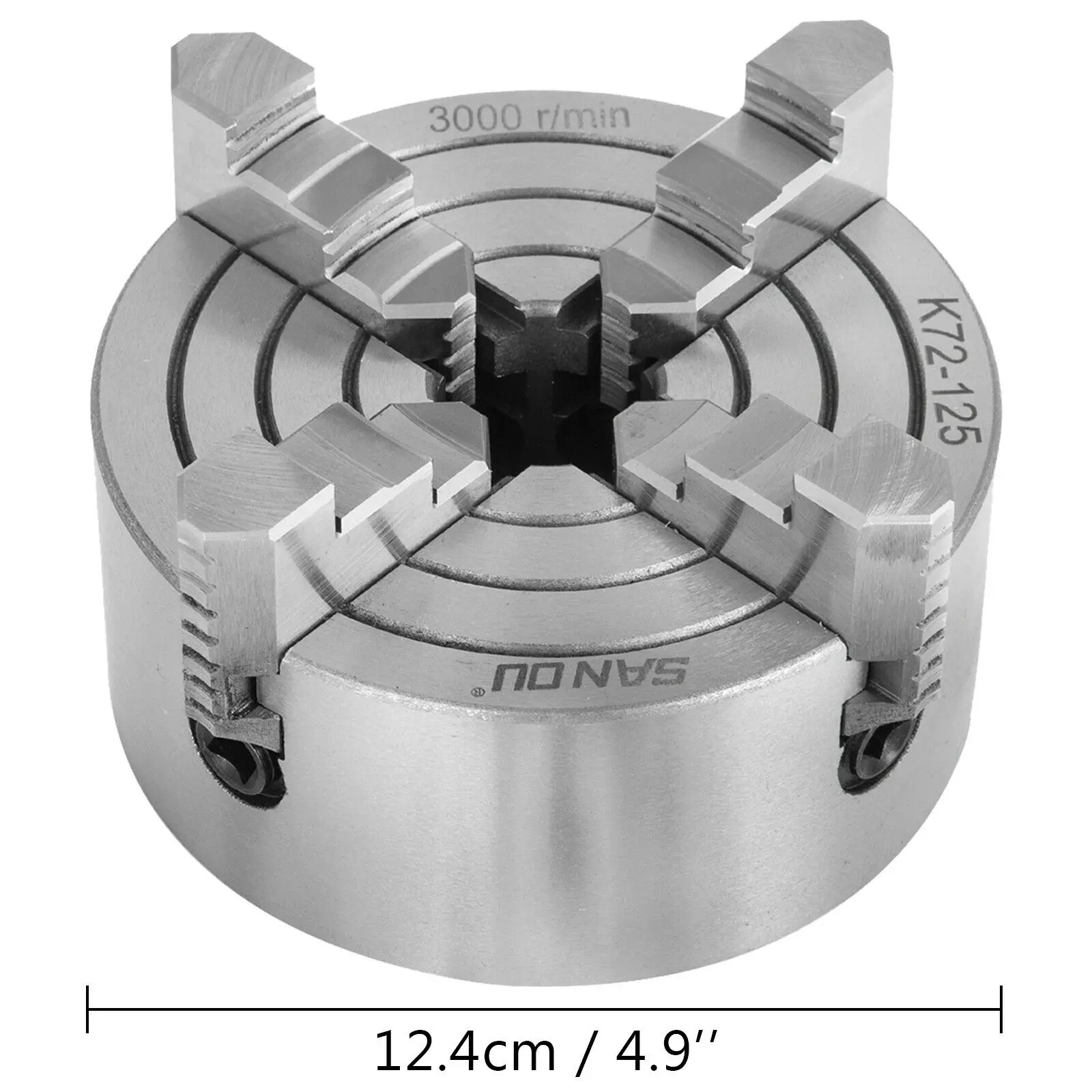 

Фрезерный патрон для токарного станка, 5 дюймов, 4 кулачка, двусторонний, 125 мм, ручной токарный станок с ЧПУ для сверления древесины с 4 винтам...
