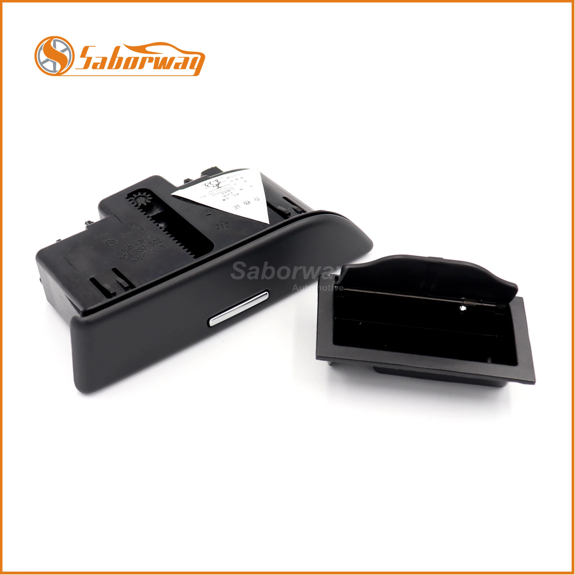 

Saborway Rear Right Black Door Ashtray With Liner For Passat B6 CC 3C4 857 302/35D 857 306 9B9