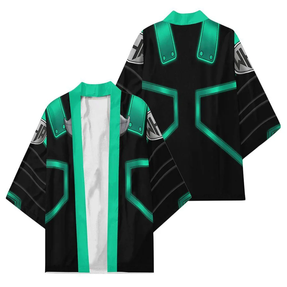 

My Hero Academia Midoriya Izuku Cloak Kimono Cardigan Robe Cospaly Costume Print Casual Coat